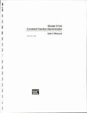 ORTEC 2126 User Manual