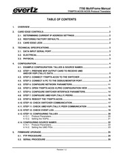 evertz 7700PTX-ACOS Manual