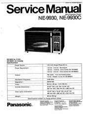 Panasonic NE-9930C Service Manual