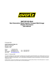 evertz 3067VIP-3G-36x4 User Manual