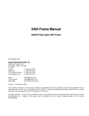 evertz 3405FR Series Manual