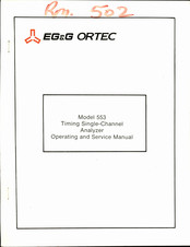 EG&G ORTEC 553 Operating And Service Manual
