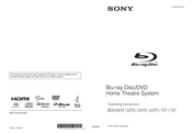Sony BDV- T57 Operating Instructions Manual