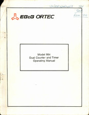 EG&G ORTEC 994 Operating Manual