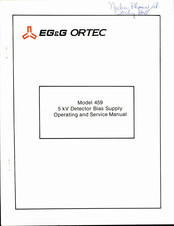 EG&G ORTEC 459 Operating And Service Manual