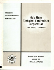 Ortec 410 Instruction Manual