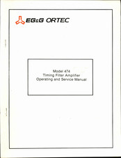 EG&G ORTEC 474 Operating And Service Manual