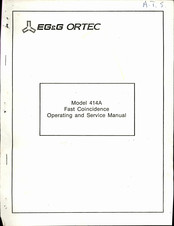 EG&G ORTEC 414A Operating And Service Manual
