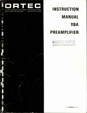 EG&G ORTEC 118A Instruction Manual