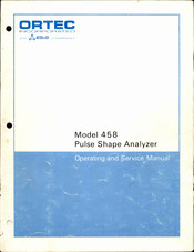 EG&G ORTEC 458 Operating And Service Manual