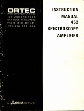 EG&G ORTEC 452 Instruction Manual