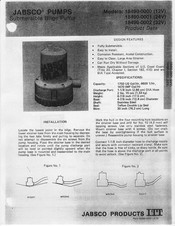 Jabsco 18490-0000 Product Data