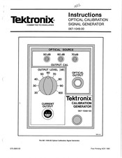Tektronix 067-1049-00 Instructions Manual