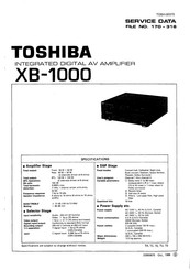 Toshiba XB-1000 Service Data