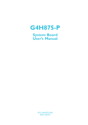 DFI G4H875-P User Manual