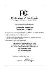 CHAINTECH CT-6AIA2 Manual