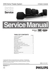 Philips HTS2501/12 Service Manual