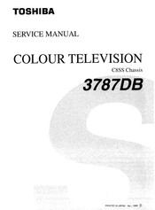 Toshiba 3787DB Service Manual