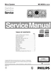 Philips MC-M350/21 Service Manual