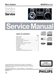Philips MCM765/85 Service Manual