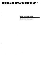 Marantz SX-72 User Manual
