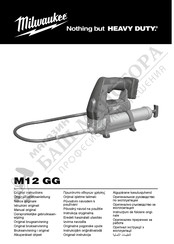 Milwaukee M12 GG-401B Original Instructions Manual