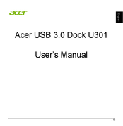 Acer USB 3.0 Dock U301 User Manual