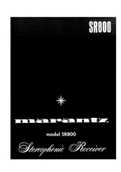 Marantz SR800 Manual
