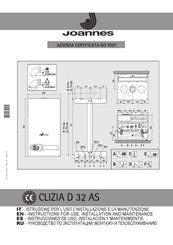 Joannes CLIZIA D 32 AS Instructions For Use & Installation