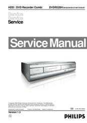 Philips DVDR520H/02 Service Manual