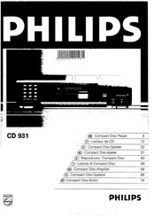 Philips CD 931 Manual