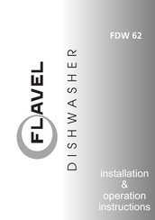 Flavel FDW 62 Installation And Operation Instruction Manual