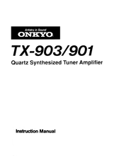 Onkyo TX-903 Instruction Manual