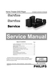 Philips HTS3520/12 Service Manual
