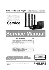 Philips HTD5570/94 Service Manual