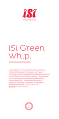 iSi Green Whip Instructions For Use Manual