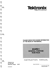 Tektronix 834R01 Instruction Manual