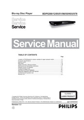 Philips BDP5200/X78 Service Manual