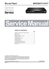Philips BDP2305X/77 Service Manual
