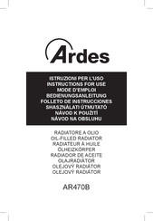 ARDES AR470B Instructions For Use Manual