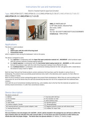 ANEL ANELVPSM-CR Instructions For Use And Maintenance Manual