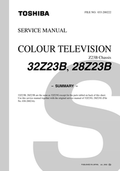 Toshiba 28Z23B Service Manual
