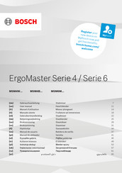 Bosch ErgoMaster MSM4B620 User Manual