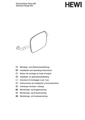 Hewi 802.51.90160 DR Installation And Operating Instructions Manual