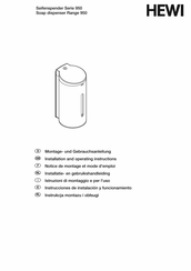 Hewi SENSORIC 950.06.102XA Installation And Operating Instructions Manual