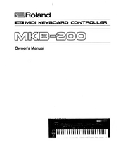 Roland MKB-200 Owner's Manual