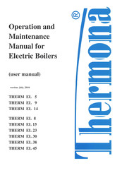 Thermona THERM EL 5 Operation And Maintenance Manual