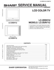 Sharp LC 20AV1U Service Manual