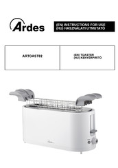 ARDES ARTOAST02 Instructions For Use Manual