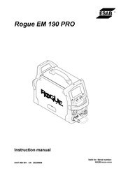 ESAB Rogue EM 190 PRO Instruction Manual